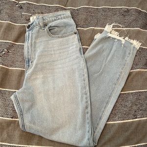 Abercrombie curve love ankle straight ultra high rise jeans